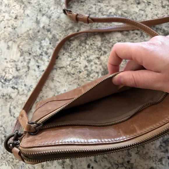 Frye Brown Leather Shoulder Bag - Picture 2 of 7